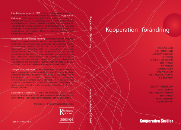 Kooperativ Årsbok, omslag, 2003–04